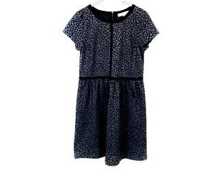 LOFTSheath Dress Leopard Print NWT Knit Size 8 Career to Cocktail Gray Black